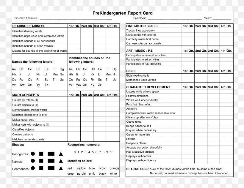 Report Card Template Pre-school Kindergarten Special Education, PNG, 3300x2550px, Watercolor, Cartoon, Flower, Frame, Heart Download Free