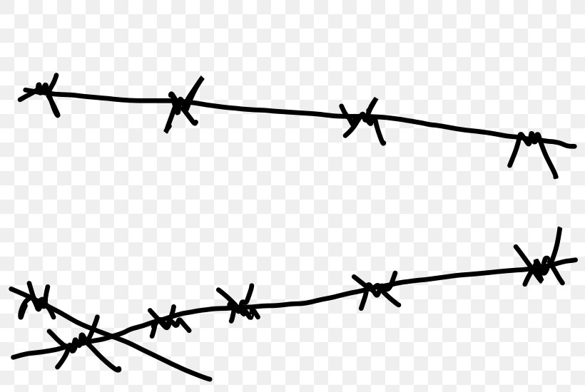Barbed Wire Barbed Tape Clip Art, PNG, 800x550px, Barbed Wire, Area, Barbed Tape, Black And White, Branch Download Free