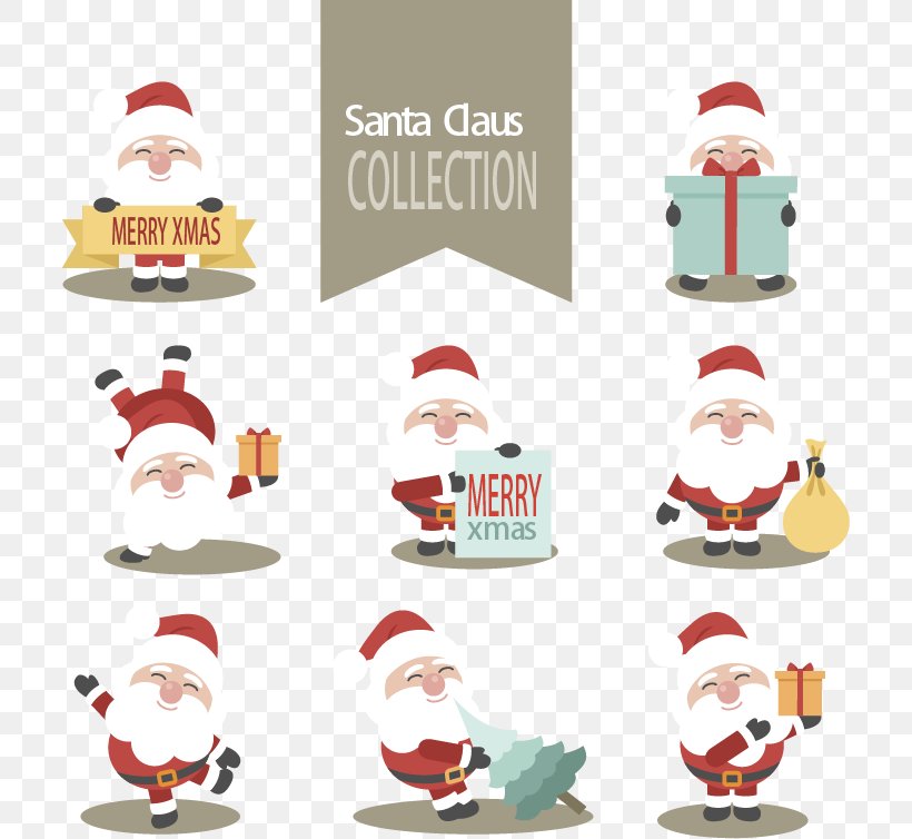 Santa Claus Christmas Euclidean Vector, PNG, 709x754px, Santa Claus, Cartoon, Christmas, Christmas Decoration, Christmas Ornament Download Free