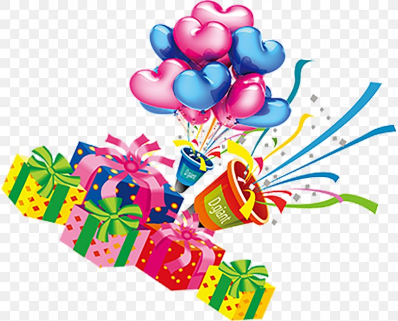 Ribbon Gift Balloon Clip Art, PNG, 836x674px, Ribbon, Balloon, Christmas, Flower, Gift Download Free