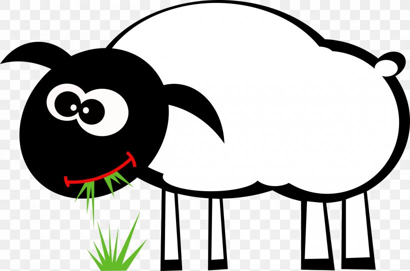 Sheep Goat Grazing Lawn Clip Art, PNG, 2400x1592px, Sheep, Agriculture, Area, Artwork, Black Download Free