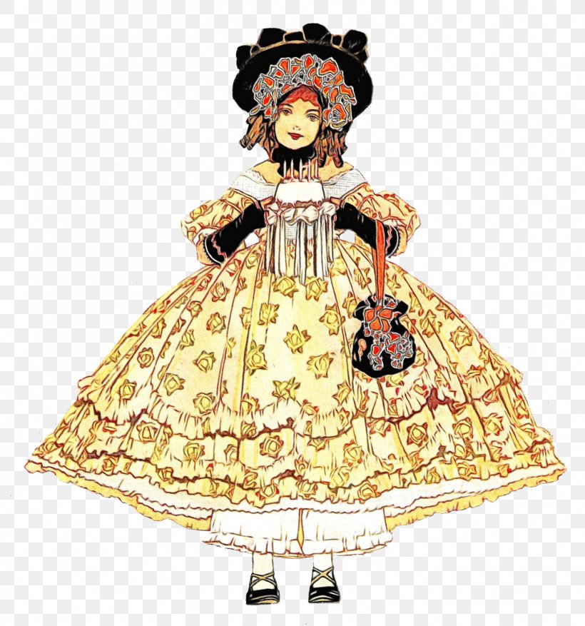 Costume Design Victorian Fashion Dress Clip Art Doll, PNG, 1496x1600px, Watercolor, Costume, Costume Design, Doll, Dress Download Free