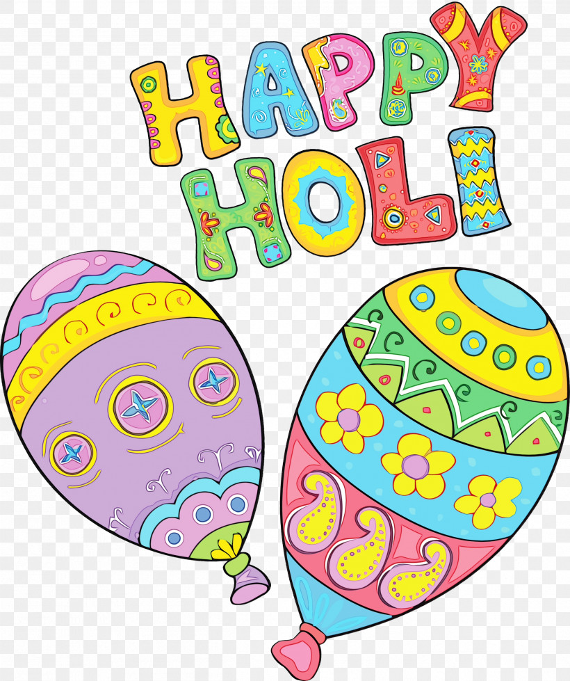 Easter Egg, PNG, 2511x3000px, Happy Holi, Balloon, Easter Egg, Egg, Geometry Download Free