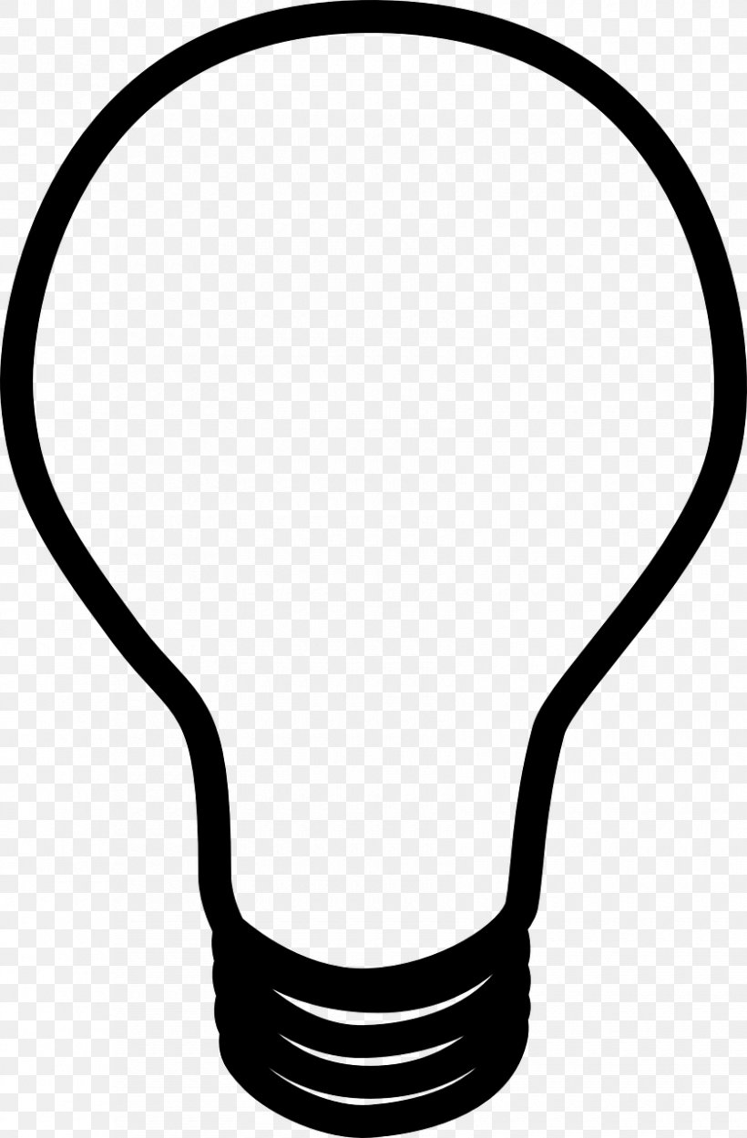 Incandescent Light Bulb Lamp Clip Art, PNG, 840x1280px, Light, Black, Black And White, Body Jewelry, Document Download Free