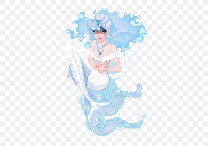 Mermaid Euclidean Vector, PNG, 567x577px, Mermaid, Art, Cartoon, Costume Design, Electric Blue Download Free