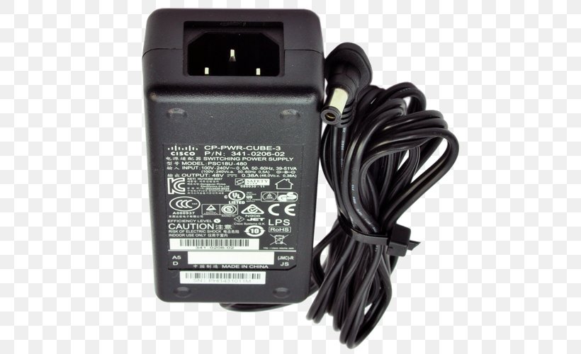 AC Adapter Battery Charger Telephone VoIP Phone, PNG, 500x500px, Ac Adapter, Adapter, Battery Charger, Cisco 7962g, Cisco 7965g Download Free