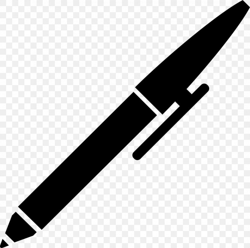 Ballpoint Pen, PNG, 980x976px, Pen, Ballpoint Pen, Black And White, Cold Weapon, Drawing Download Free