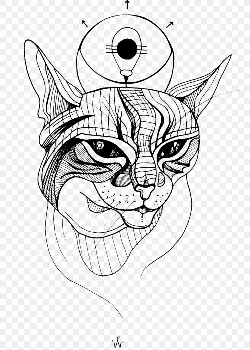 Bastet Cat Sketch Medea Art, PNG, 1000x1400px, Watercolor, Cartoon, Flower, Frame, Heart Download Free