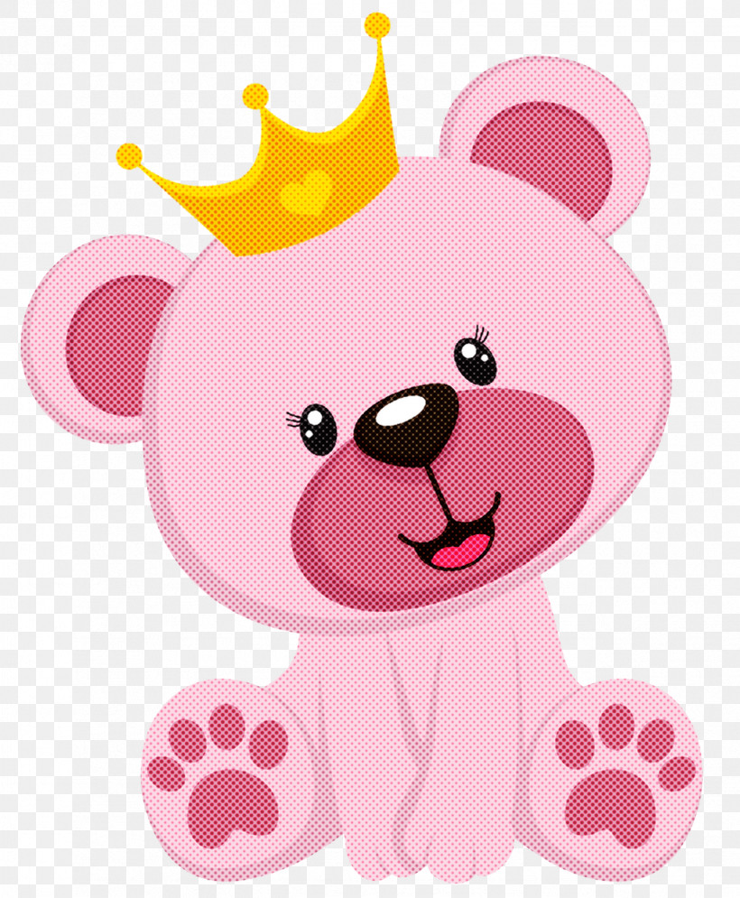 Teddy Bear, PNG, 1288x1563px, Pink, Animal Figure, Bear, Cartoon, Magenta Download Free