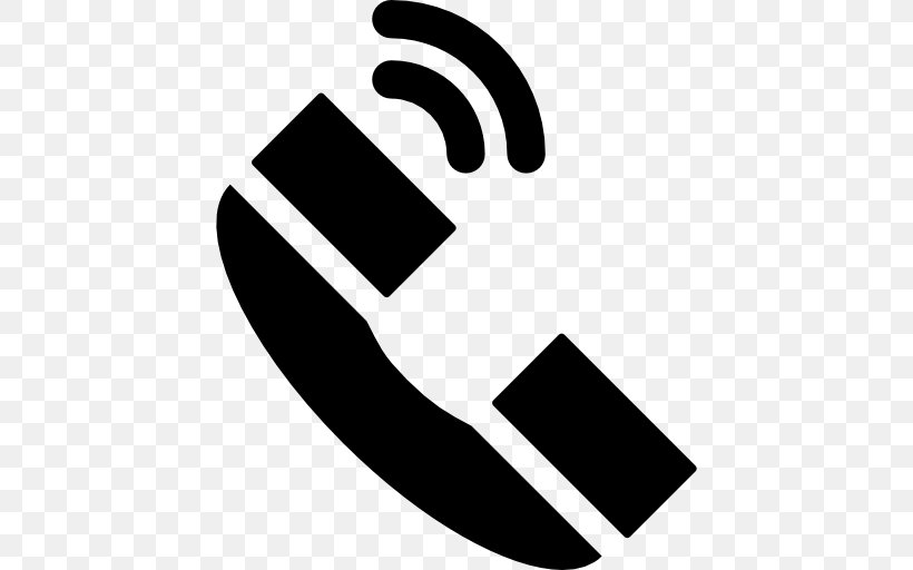 Telephone Call Clip Art, PNG, 512x512px, Telephone, Black, Black And White, Brand, Communication Download Free