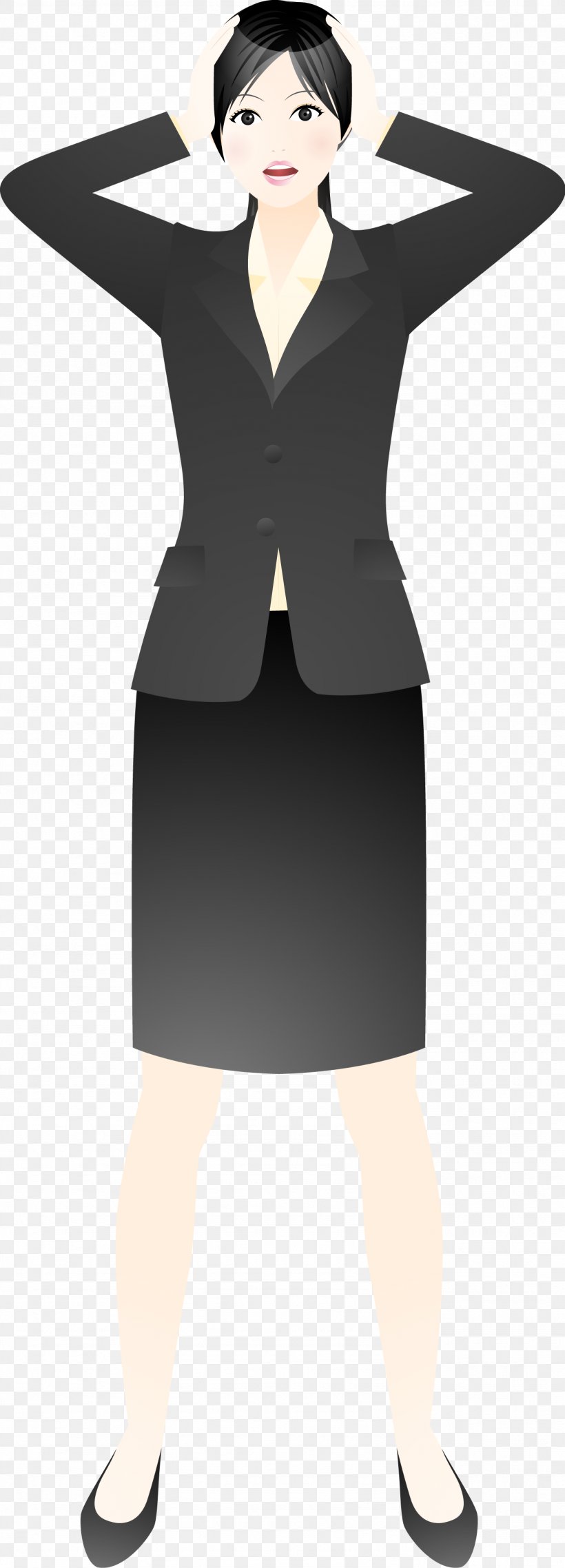 Business Woman, PNG, 1383x3840px, Copyrightfree, Anger, Cartoon, Clothing, Cocktail Dress Download Free