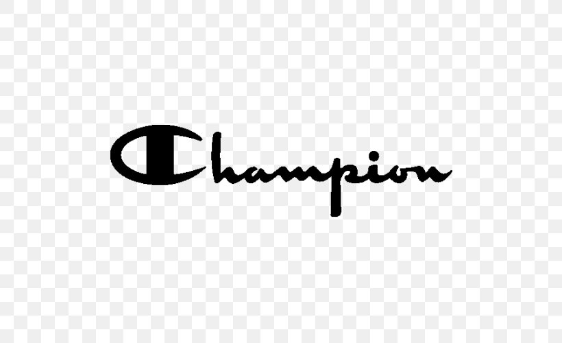 Hoodie T-shirt Champion Logo, PNG, 500x500px, Hoodie, Area, Black, Black And White, Brand Download Free