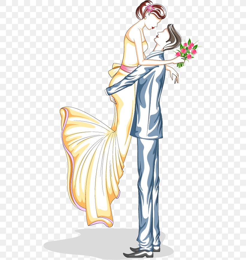 Marriage Cartoon Significant Other Illustration, PNG, 532x868px, Watercolor, Cartoon, Flower, Frame, Heart Download Free