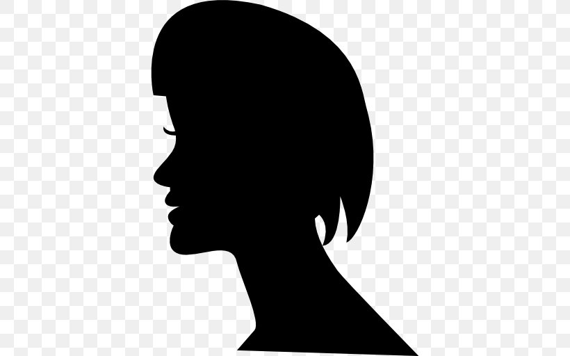 Hairstyle Silhouette, PNG, 512x512px, Hairstyle, Afrotextured Hair, Beauty, Black, Black And White Download Free