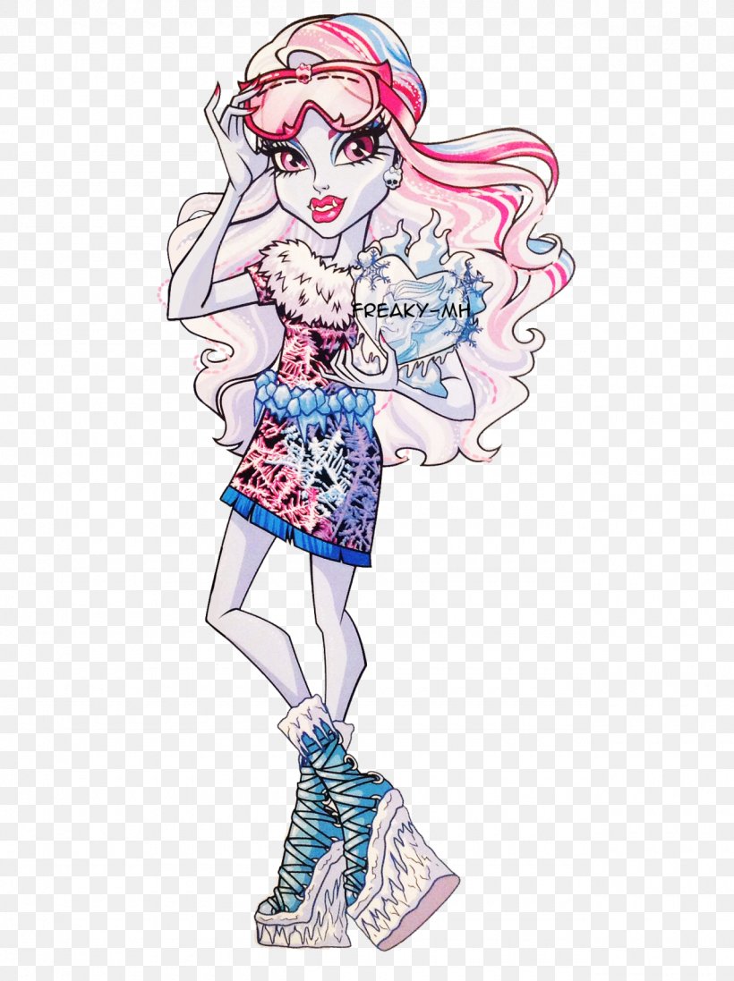 Monster High Doll Art, PNG, 1280x1713px, Watercolor, Cartoon, Flower, Frame, Heart Download Free