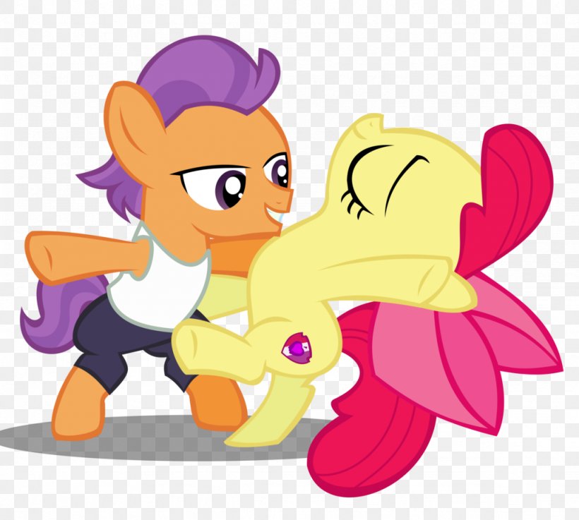 Pony Apple Bloom Dance Art Derpy Hooves, PNG, 1024x921px, Watercolor, Cartoon, Flower, Frame, Heart Download Free