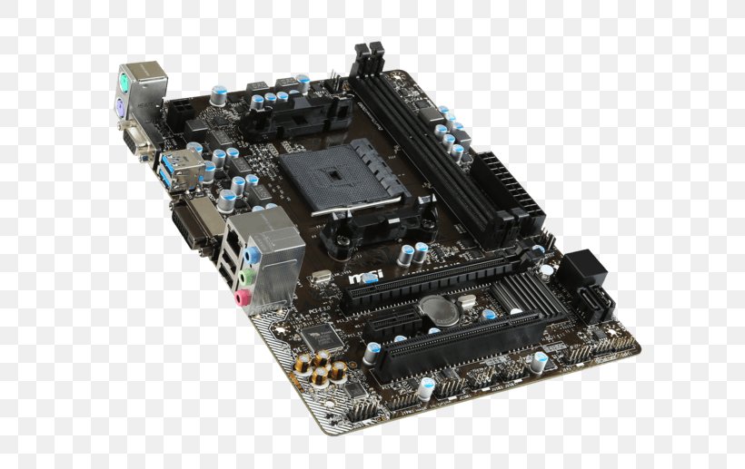 MSI A68HM-P33 V2 Motherboard Socket FM2+ MicroATX, PNG, 640x517px, Msi A68hmp33 V2, Central Processing Unit, Computer Component, Computer Hardware, Cpu Download Free