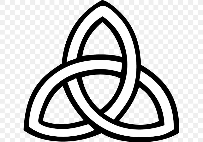 Triquetra Shield Of The Trinity Symbol Celtic Knot, PNG, 768x576px, Triquetra, Area, Black And White, Celtic Knot, Christianity Download Free