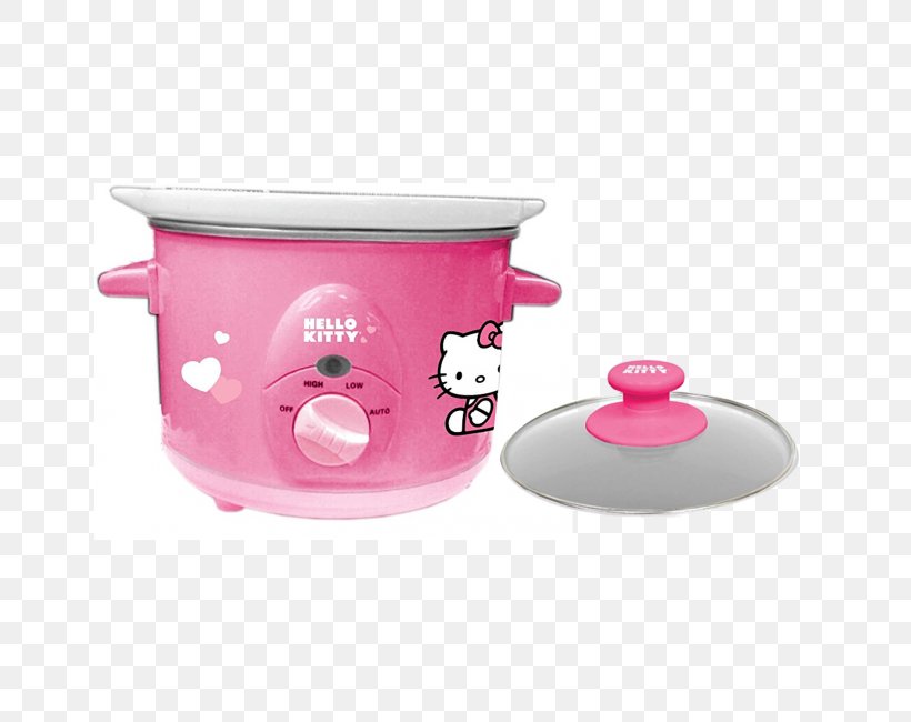 Hello Kitty Rice Cookers Slow Cookers Home Appliance, PNG, 650x650px, Hello Kitty, Coffeemaker, Cooker, Cooking, Food Download Free