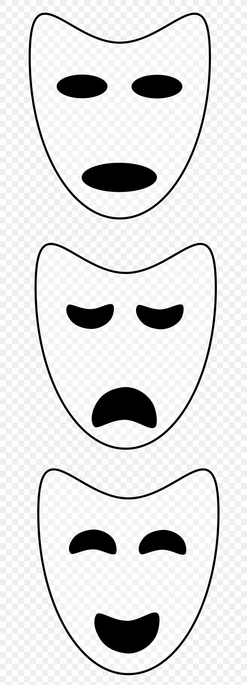Theatre Of Ancient Greece Drama Mask, PNG, 2000x5537px, Theatre Of Ancient Greece, Area, Art, Black And White, Comedy Download Free