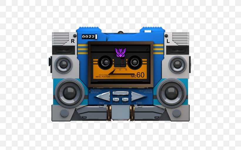 Sound Boombox Multimedia Electric Blue, PNG, 512x512px, Transformers The Game, Audio, Boombox, Desktop Environment, Electric Blue Download Free