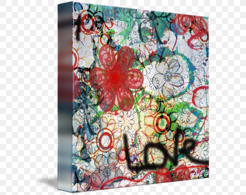 Art Gallery Wrap Textile Summer Of Love Canvas, PNG, 589x650px, Art, Canvas, Gallery Wrap, Graffiti, Love Download Free