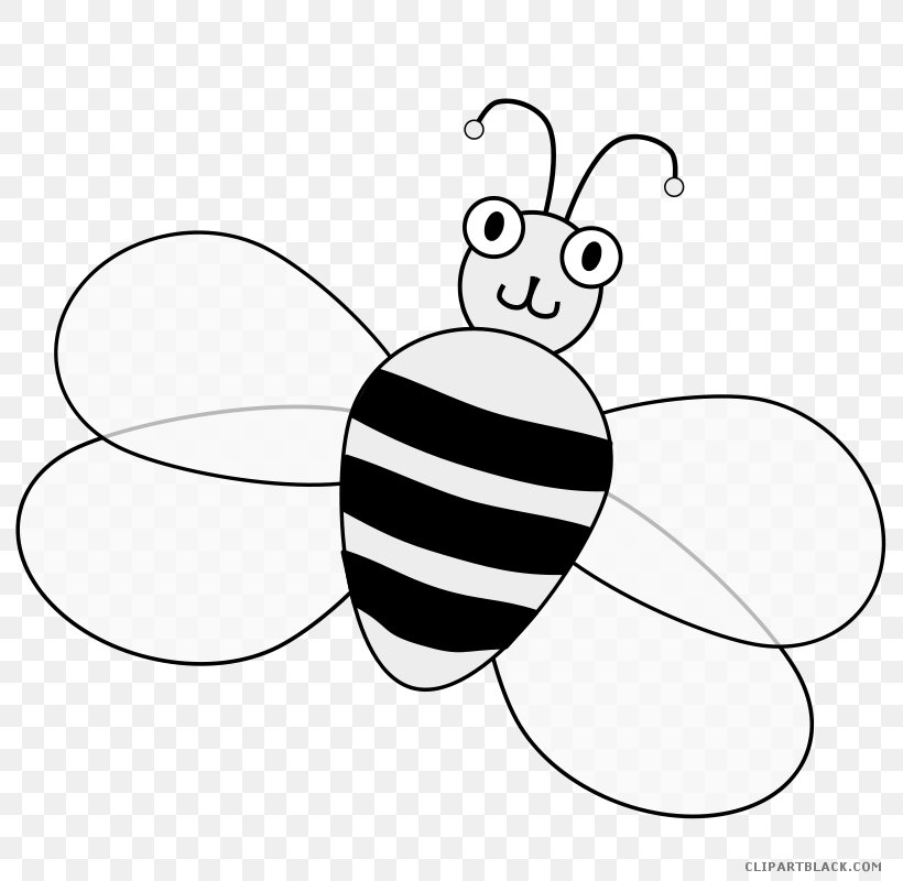 Honey Bee Clip Art The Buzzing Bee Vector Graphics, PNG, 800x800px, Honey Bee, Artwork, Bee, Black And White, Bumblebee Download Free