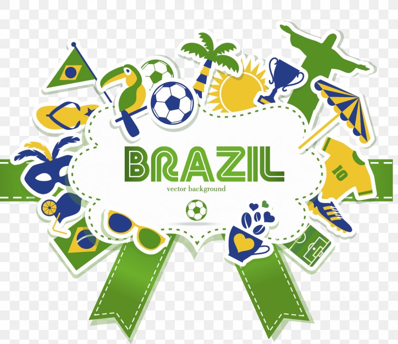 Brazil 2014 FIFA World Cup Illustration, PNG, 1421x1229px, Rio De Janeiro, Area, Brand, Brazil, Clip Art Download Free