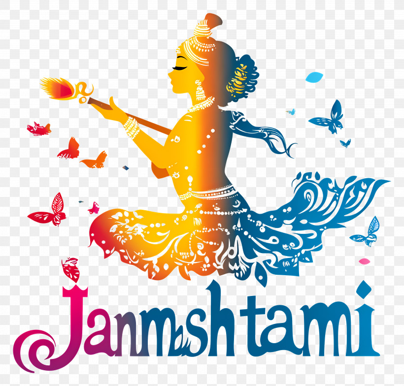 Janmashtami - Colorful Janmashtami Celebration PNG