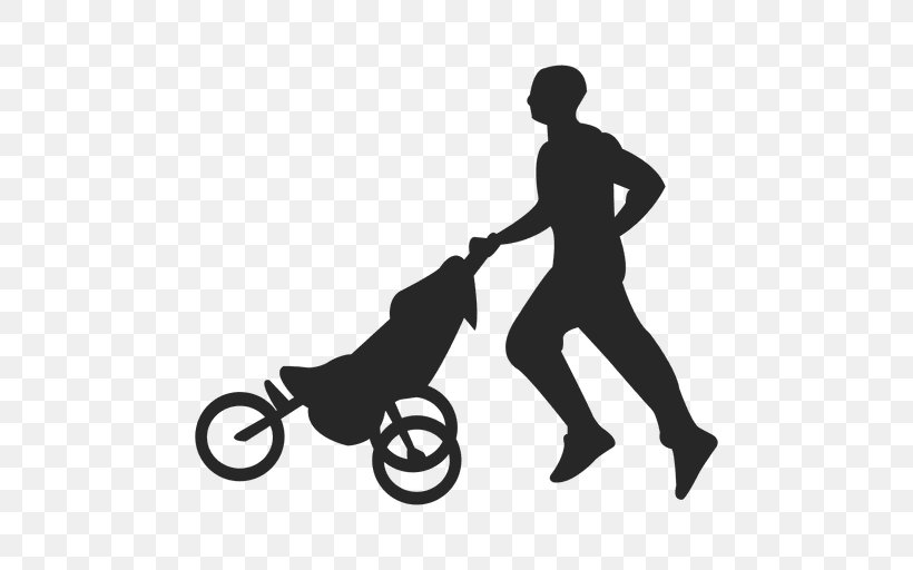 Baby Transport Clip Art Silhouette Euclidean Vector Infant, PNG, 512x512px, Baby Transport, Bicycle, Black, Black And White, Child Download Free