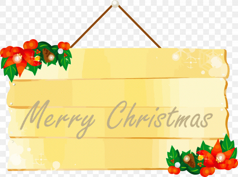 Merry Christmas, PNG, 2999x2233px, Merry Christmas, Christmas Eve, Holly, Present, Text Download Free