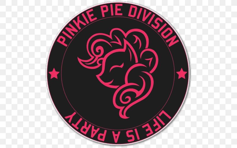 Pinkie Pie, PNG, 512x512px, Pinkie Pie, Badge, Brand, Logo, Magenta Download Free