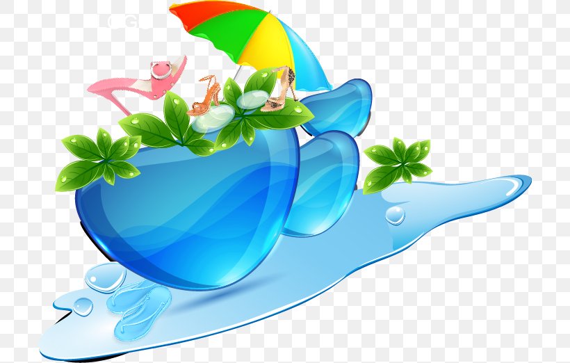 Download Clip Art, PNG, 710x522px, Drop, Blue, Computer, Flower, Leaf Download Free