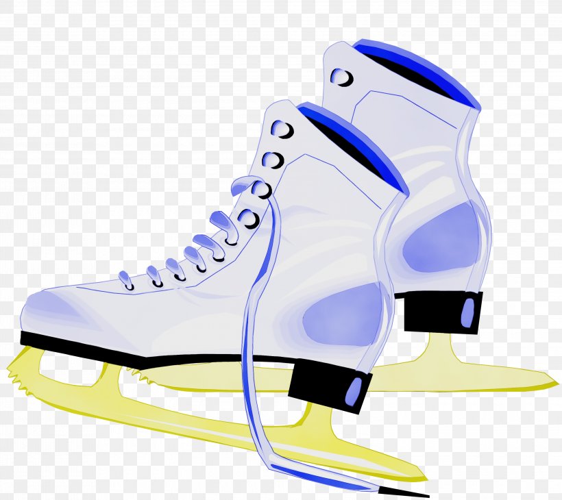 Figure Skate Ice Hockey Equipment Footwear Ice Skating Ice Skate, PNG, 3000x2673px, Watercolor, Figure Skate, Footwear, Ice Hockey Equipment, Ice Skate Download Free