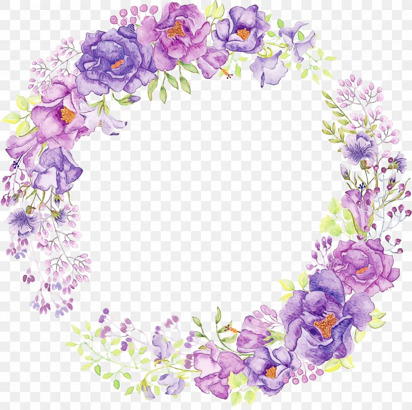 Lavender, PNG, 2940x2927px, Watercolor, Flower, Heart, Lavender, Lei Download Free