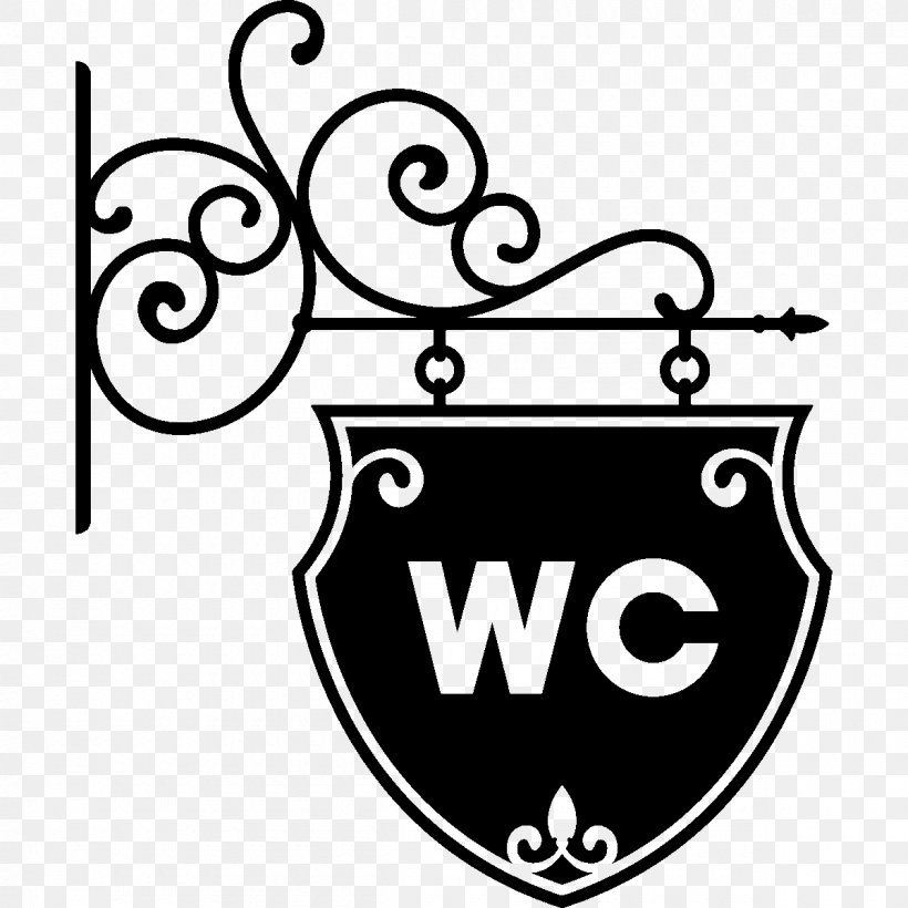 Wall Decal Sticker Toilet Door Hanger, PNG, 1200x1200px, Wall Decal, Area, Bathroom, Black, Black And White Download Free