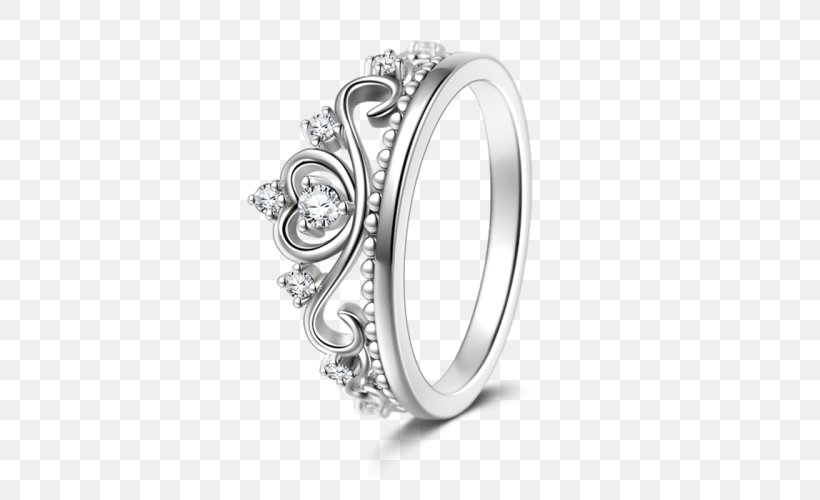 Wedding Ring Silver Pre-engagement Ring Jewellery, PNG, 500x500px, Ring, Body Jewelry, Charm Bracelet, Crown, Cubic Zirconia Download Free
