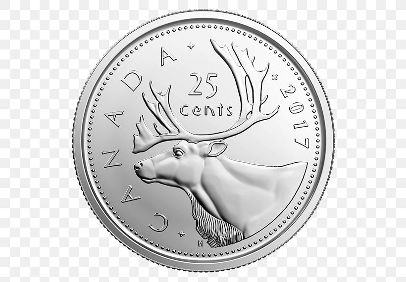150th Anniversary Of Canada Dollar Coin Quarter, PNG, 570x570px, 150th Anniversary Of Canada, Black And White, Canada, Canadian Dollar, Coin Download Free