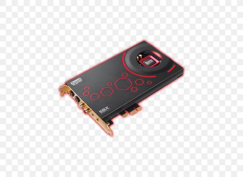 Sound Cards & Audio Adapters PCI Express Creative 5.1 Sound Card Internal Sound Blaster SoundBlaster ZXR PC Creative Labs, PNG, 600x600px, Sound Cards Audio Adapters, Audio, Computer Component, Computer Port, Conventional Pci Download Free