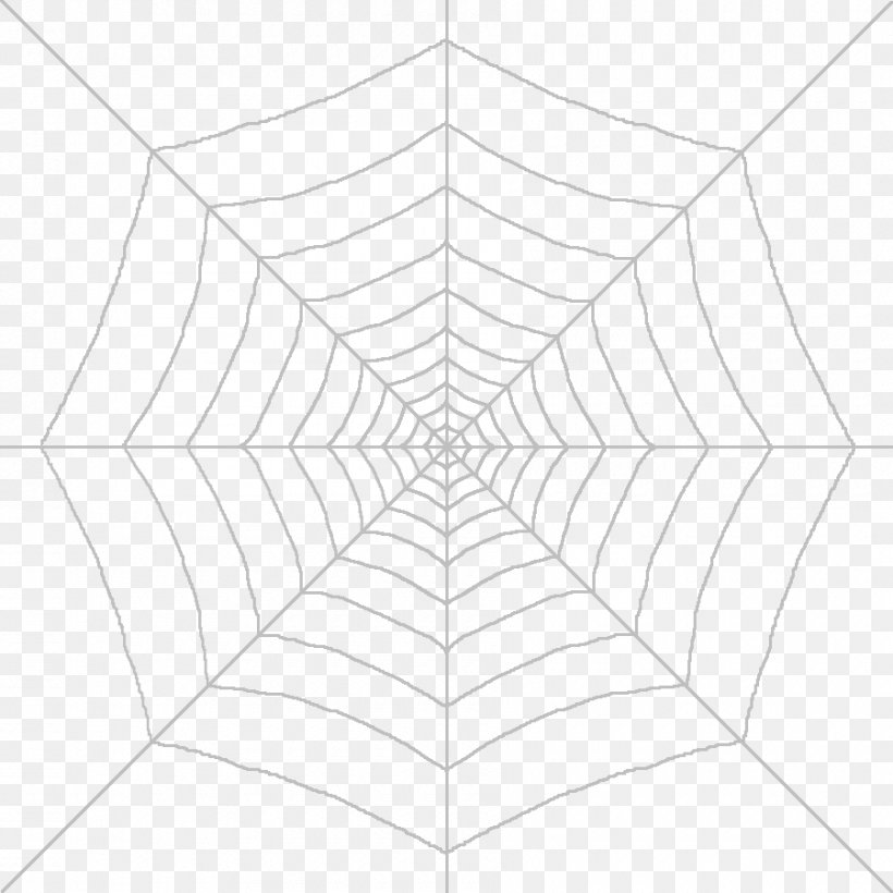 Spider Web Symmetry Structure Pattern, PNG, 900x900px, Spider, Area, Black, Black And White, Drawing Download Free
