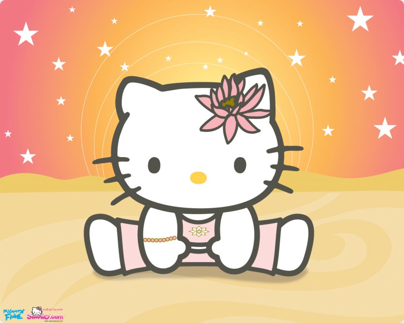 Hello Kitty Yoga Desktop Wallpaper Photography, PNG, 1280x1024px, Watercolor, Cartoon, Flower, Frame, Heart Download Free