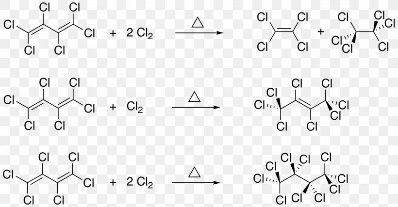 Hexachlorobutadiene Hexachloroethane Room Temperature Chemistry, PNG, 2751x1435px, Hexachlorobutadiene, Aliphatic Compound, Area, Auto Part, Black And White Download Free