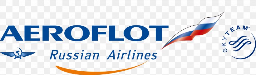 Logo Aeroflot Airplane Airline SkyTeam, PNG, 2449x723px, Logo, Aeroflot, Airline, Airplane, Blue Download Free