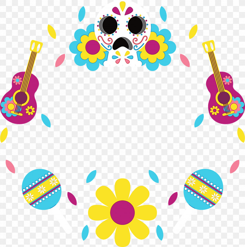Non-commercial Activity Yellow Petal Line Area, PNG, 2968x3000px, Mexican Elements, Area, Commerce, Line, Meter Download Free