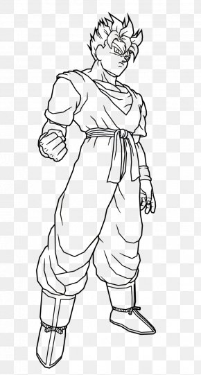 Desenhos de Goku Trunks Gohan Super Saiyan para colorir, goku, ângulo,  branco png