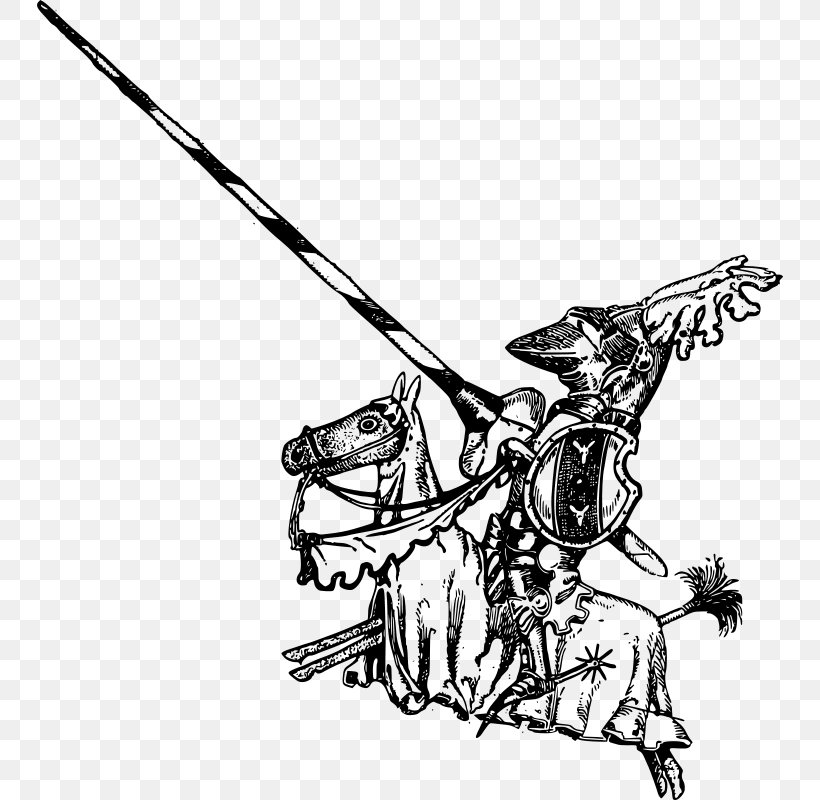 Horse Lance Knight Jousting Clip Art, PNG, 746x800px, Horse, Art, Artwork, Black, Black And White Download Free