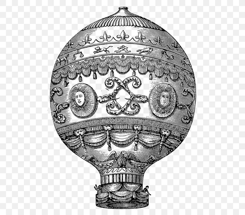 Hot Air Balloon Stock.xchng Antique Retro Style, PNG, 537x720px, Hot Air Balloon, Airship, Antique, Balloon, Black And White Download Free