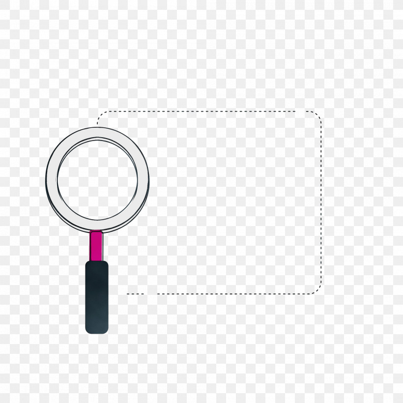 Magnifying Glass, PNG, 2000x2000px, Watercolor, Computer Hardware, Magnifying Glass, Paint, Text Download Free