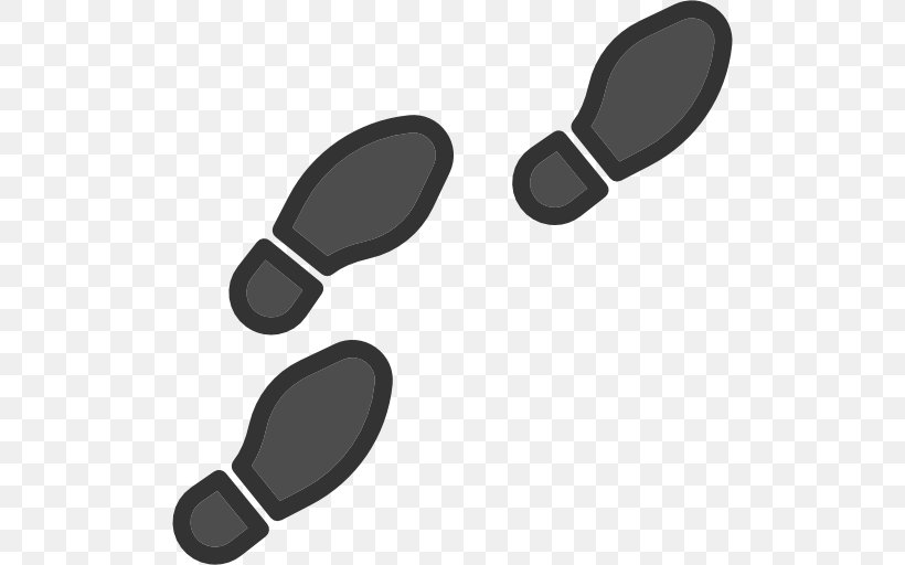 Black And White Hardware Barefoot, PNG, 512x512px, Footprint, Barefoot, Black And White, Detective, Fashion Download Free