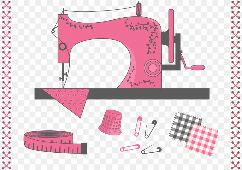 Sewing Machines Handicraft Patchwork Knot, PNG, 3508x2480px, Watercolor, Cartoon, Flower, Frame, Heart Download Free